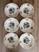 Set of 6 small flat plates Sarreguemines
