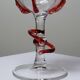 Vintage Murano blown glass soliflore vase 50-60 Filigrana/Zanfirico