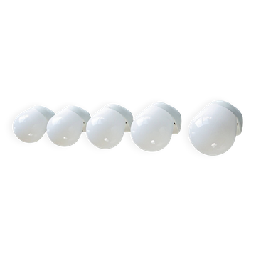 Wilhelm Wagenfeld, ceiling lights, porcelain, 1950s.