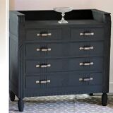 Art deco Dresser painted in Matt Black