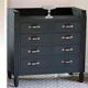 Commode art déco peinte en noir mat