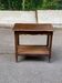Napoleon III serving trolley in solid wood and marquetry on casters