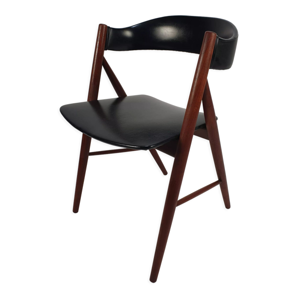 Fauteuil danois en teck du milieu du siècle, années 1960