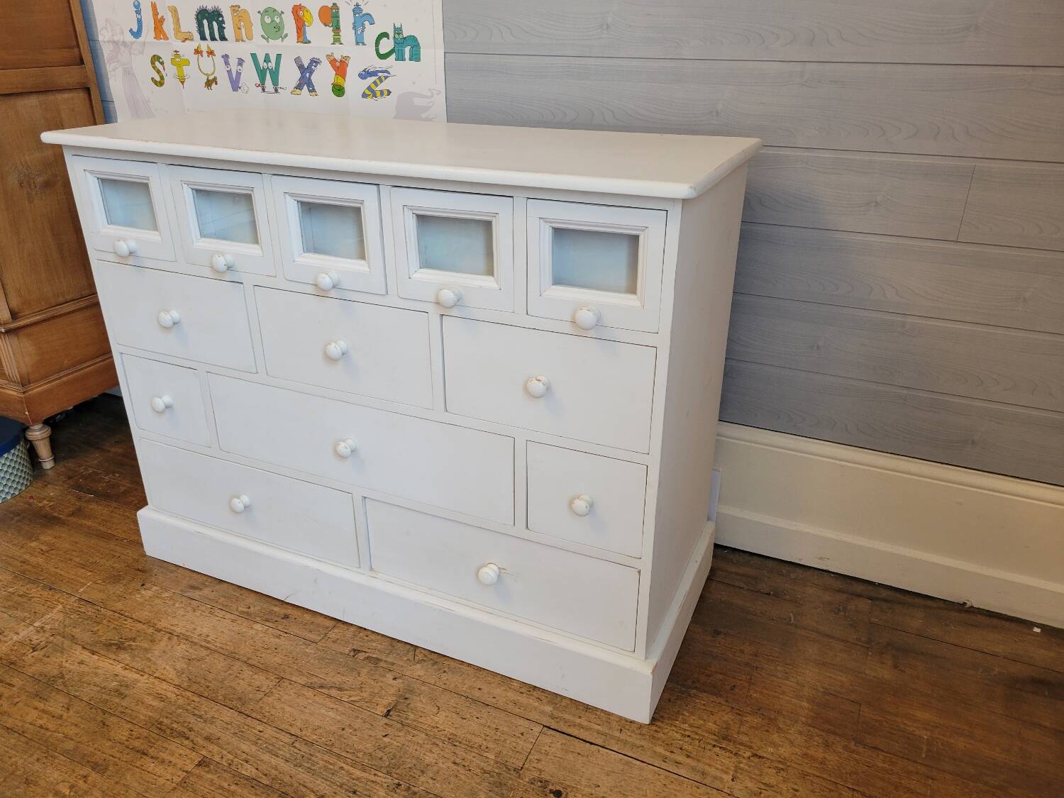 Craft cabinet with drawers