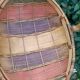 Retro egg wicker basket