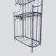Old wrought iron garden shelf for plants
