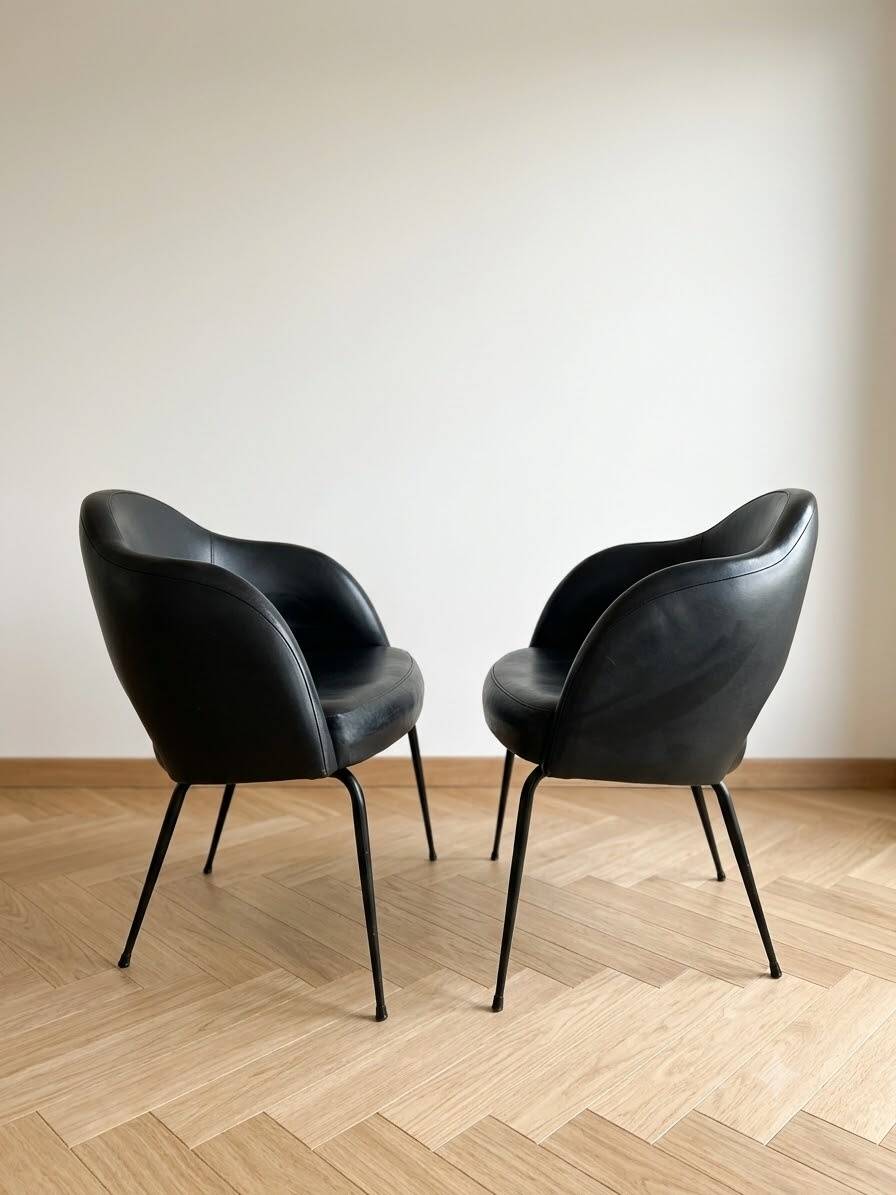 Fauteuil vintage en cuir