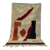 Tapis en laine pure fait main traditionnelle taille 140 x 260 cm
