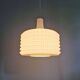 Large white opaline pendant light, Ivan Jakes design, 1960s