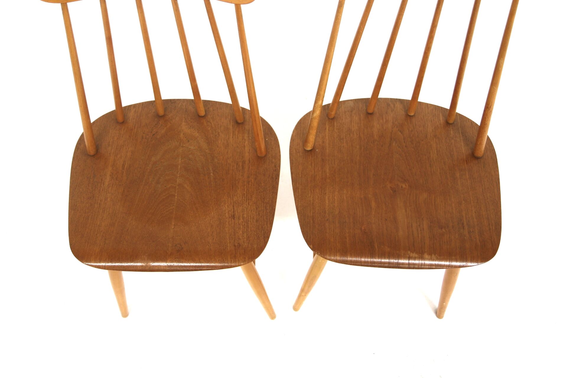 Set de 2 chaises "Fanett" en teck par Ilmari Tapiovaara, Suède, 1960