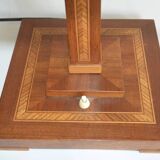 Lampe de table avec incrustations et abat-jour en soie