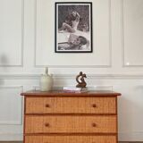 Rattan chest of drawers
