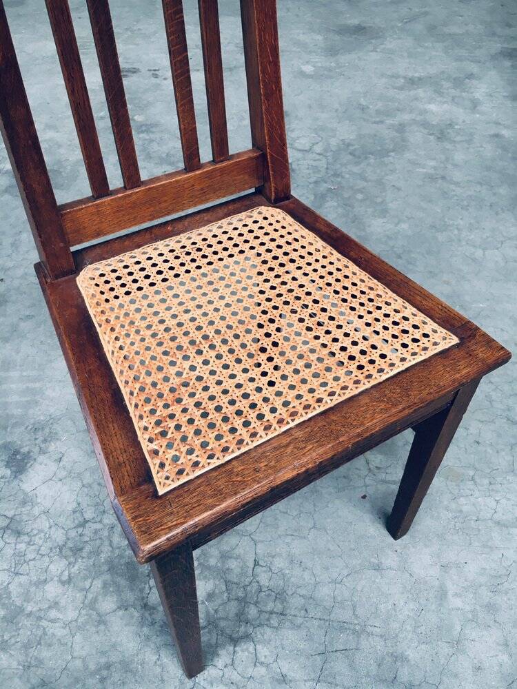 Early 20th Century Art Deco Dining Chair Set, 1920s, Set of 3