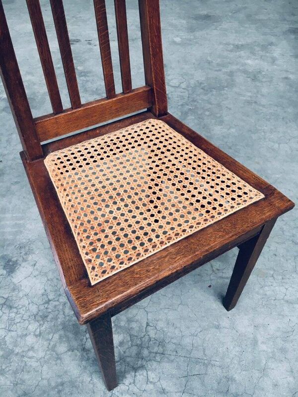 Early 20th Century Art Deco Dining Chair Set, 1920s, Set of 3