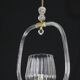 Charming Murano Glass Art Deco Pendant Chandelier by Ercole Barovier, 1940s