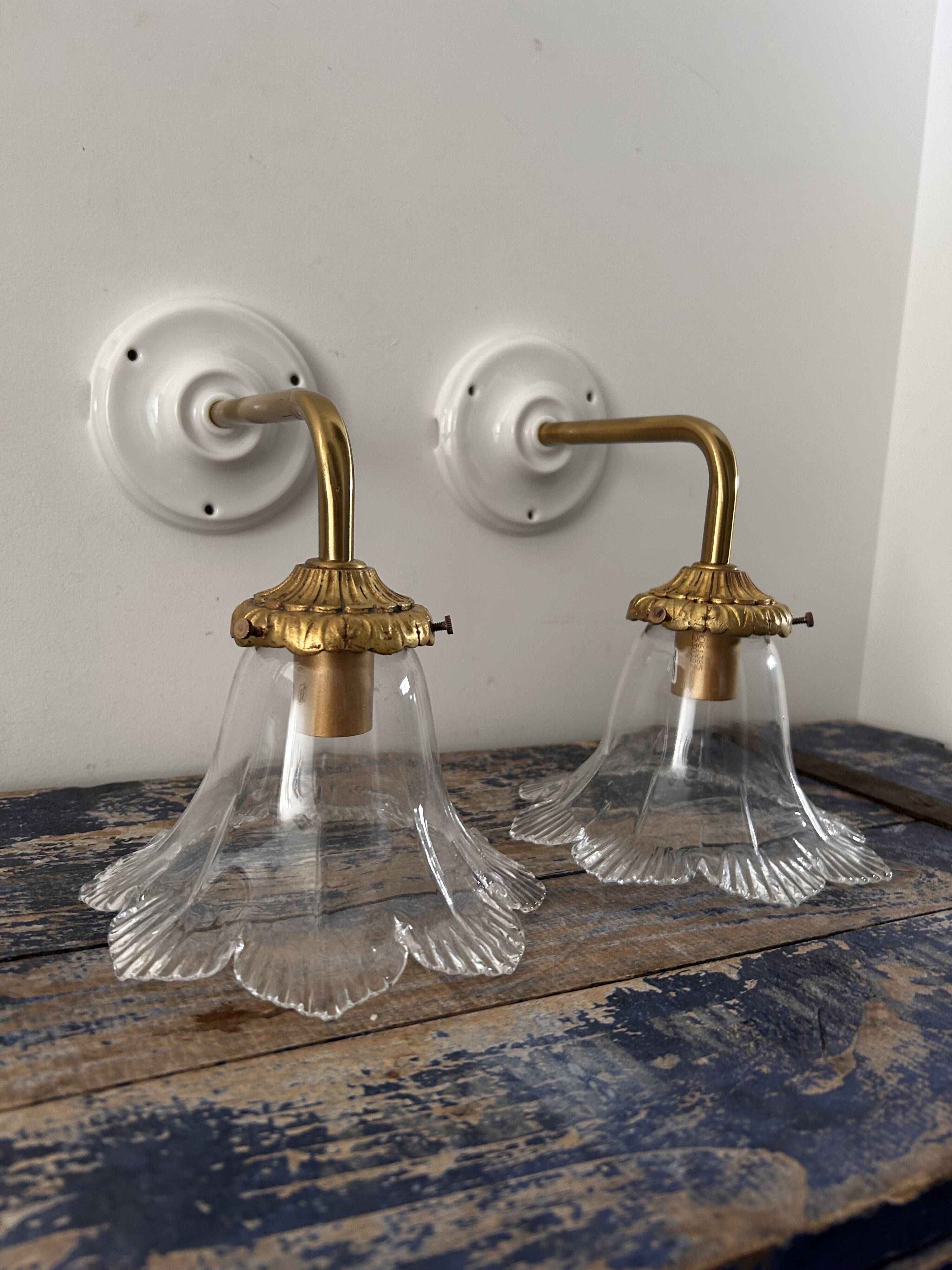 Pair of vintage wall lights