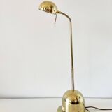 1980s brass articulated desk lamp
