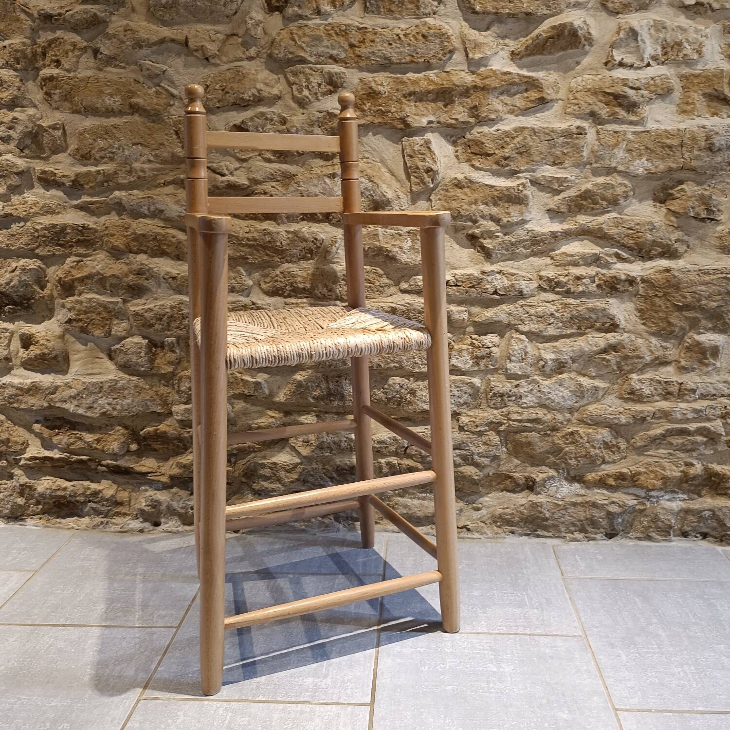 High chair for 2 to 6 years old, wood