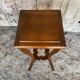 Vintage Carved Wood Side Table Plant Stand #D996