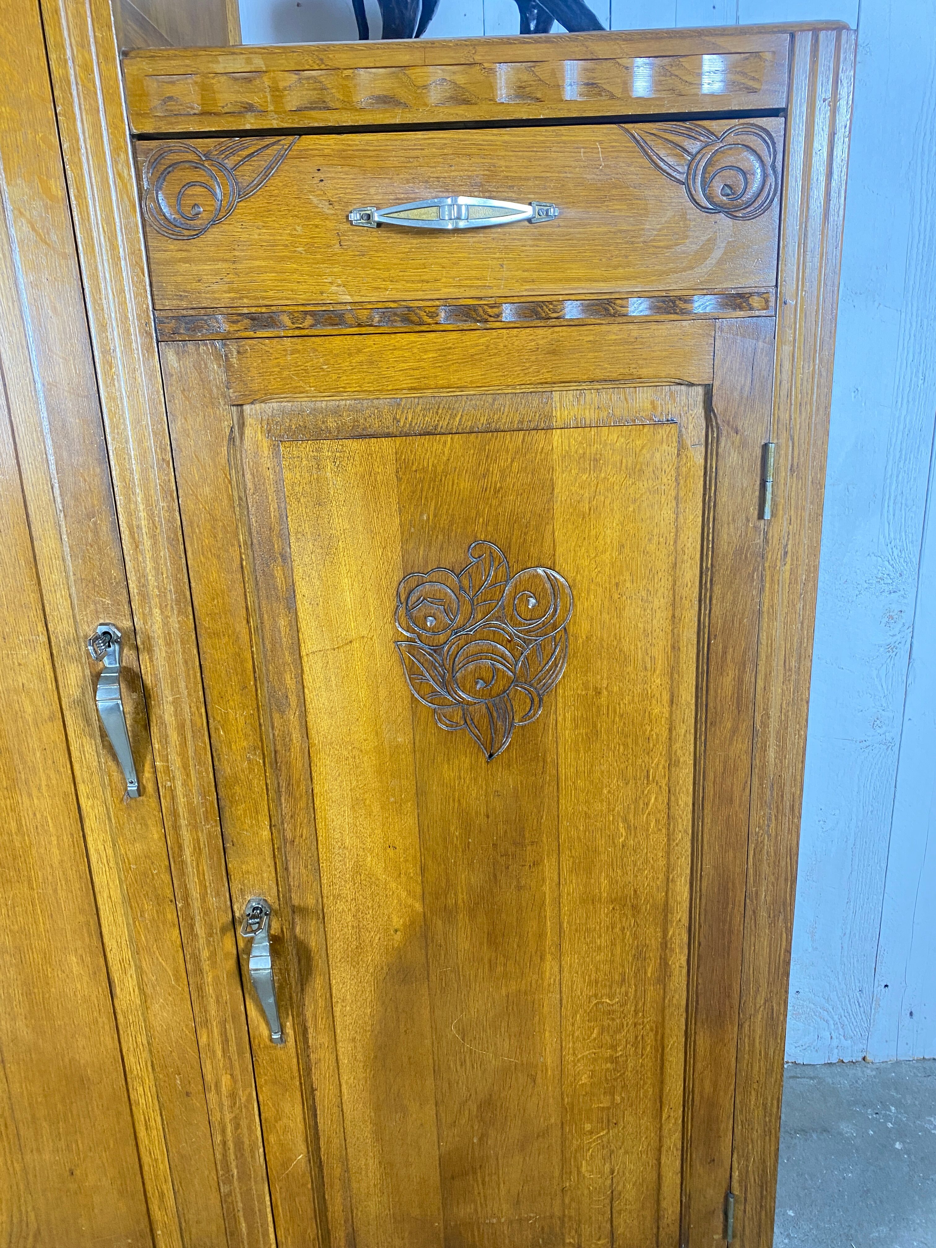 Asymmetrical art deco cabinet