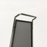 Postmodern vintage metal side chair by Rolf Rahmlow, 1980s