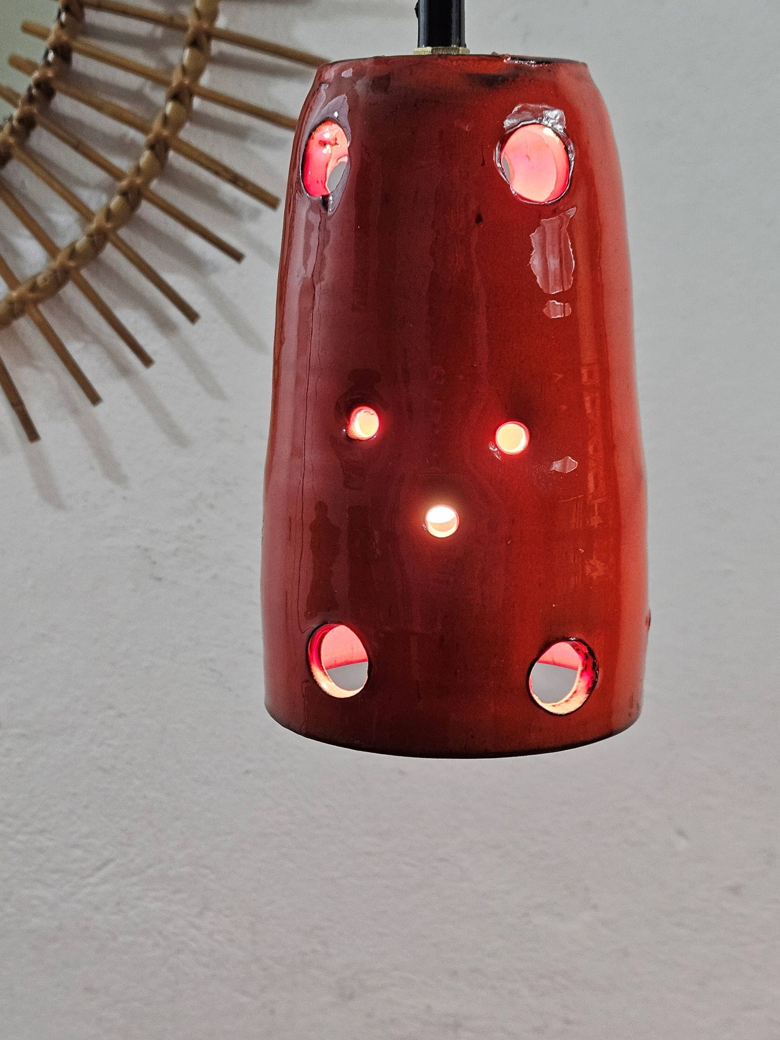 Vintage ceramic pendant light