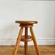 Pair of solid wood screw stools