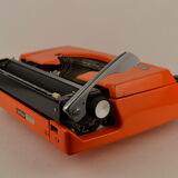 Typewriter brother 210 orange 1975