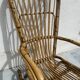 Vintage rocking chair in rattan – 1960s/70s