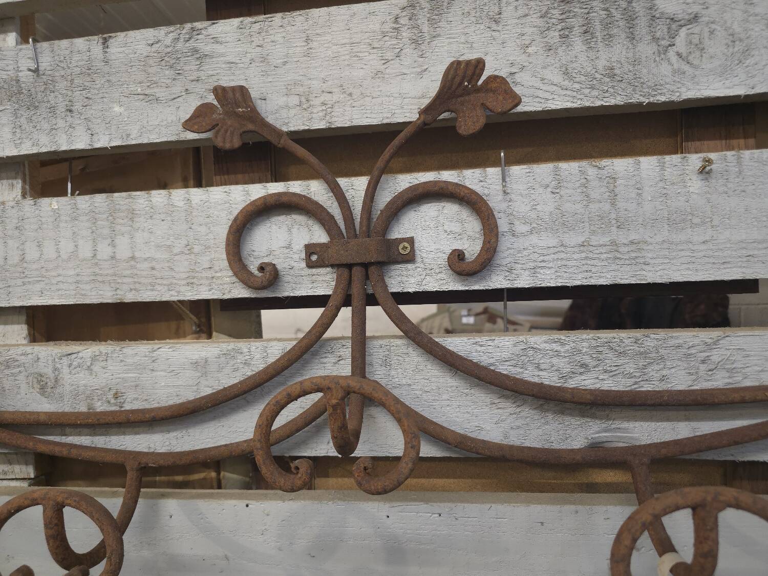 Wrought iron coat rack with 5 hooks