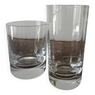 2 verres cristal de chez  Baccarat