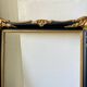 Antique frame Black & gilded borders on wood 51 x 35.5 cm