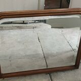 Beveled mirror in solid wood