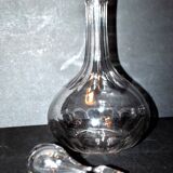 Carafe ancienne en cristal de baccarat - catalogue 1907 forme gondole à côtes plates 21cm
