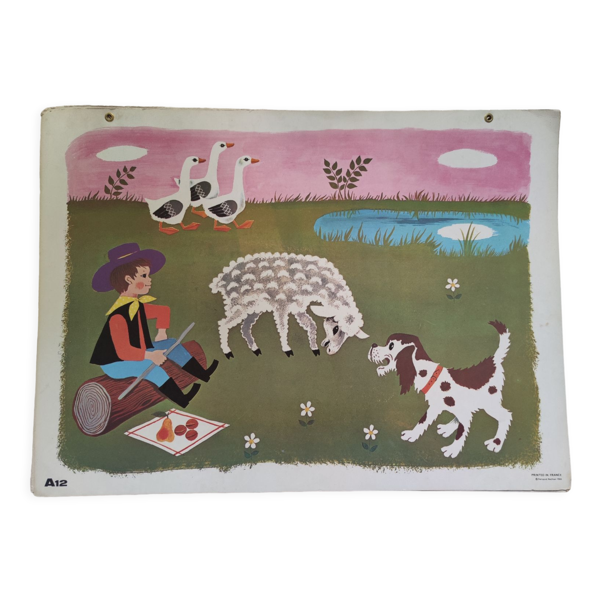 Set 6 Fernand Nathan School Posters 1965