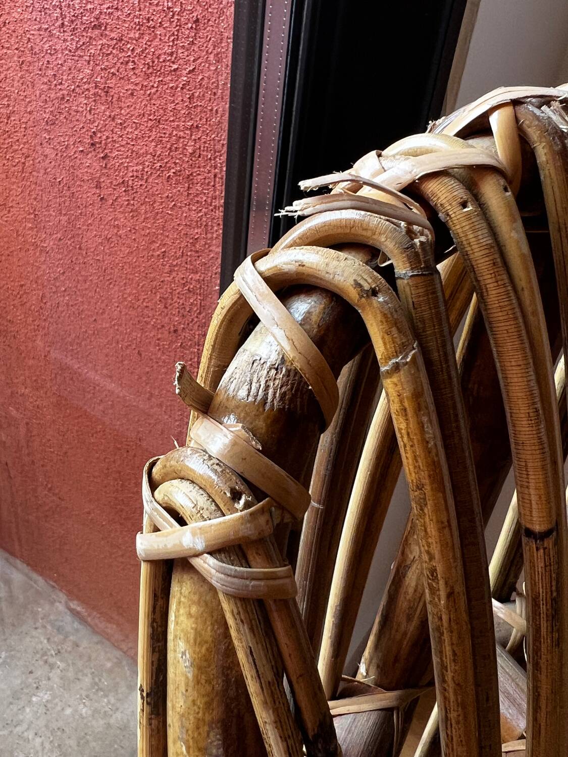 Handcrafted rattan armchair