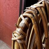 Handcrafted rattan armchair