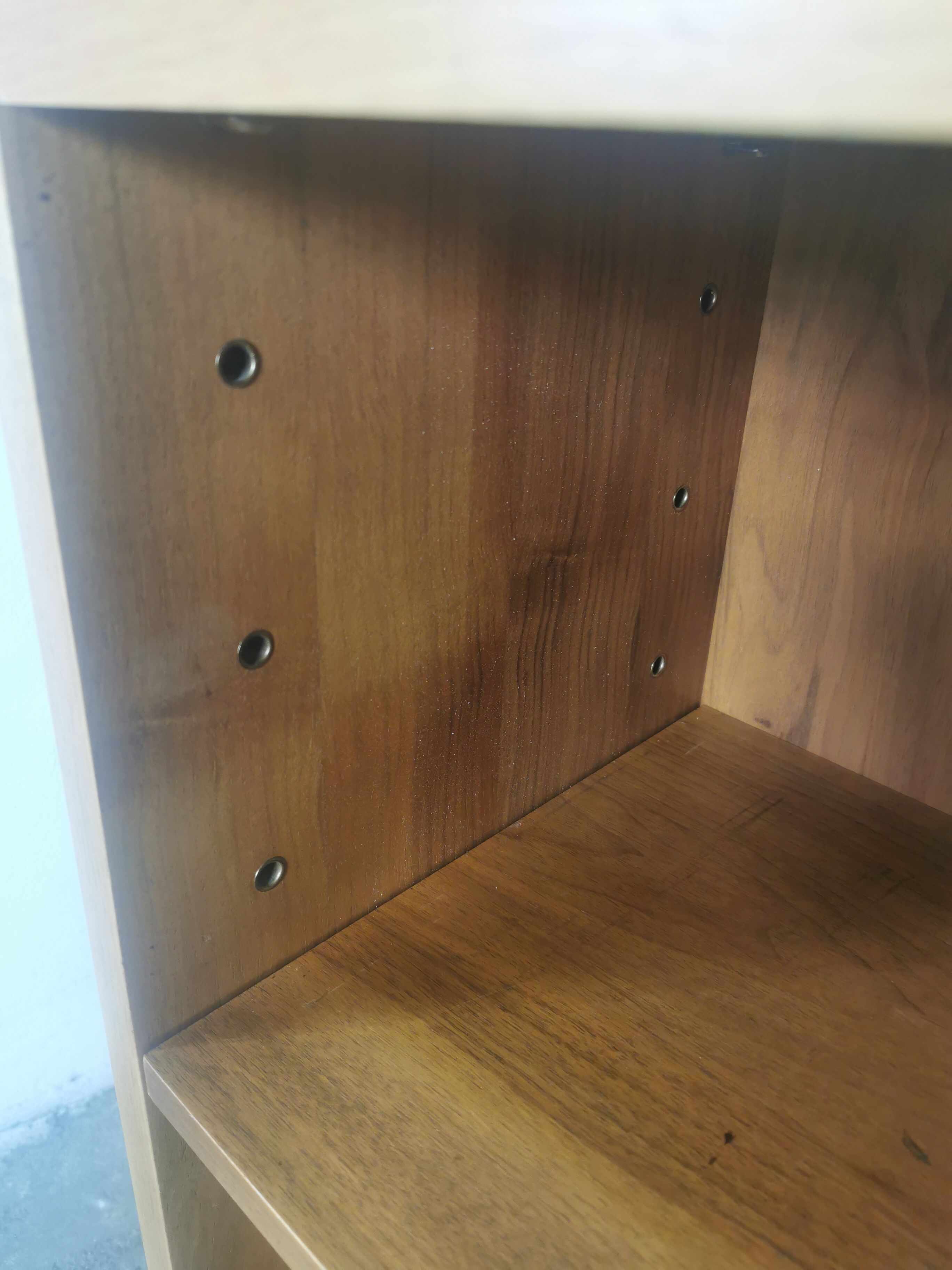 Vintage shelving walnut veneer