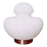 Lampe de table Space Age en opaline blanche, années 70