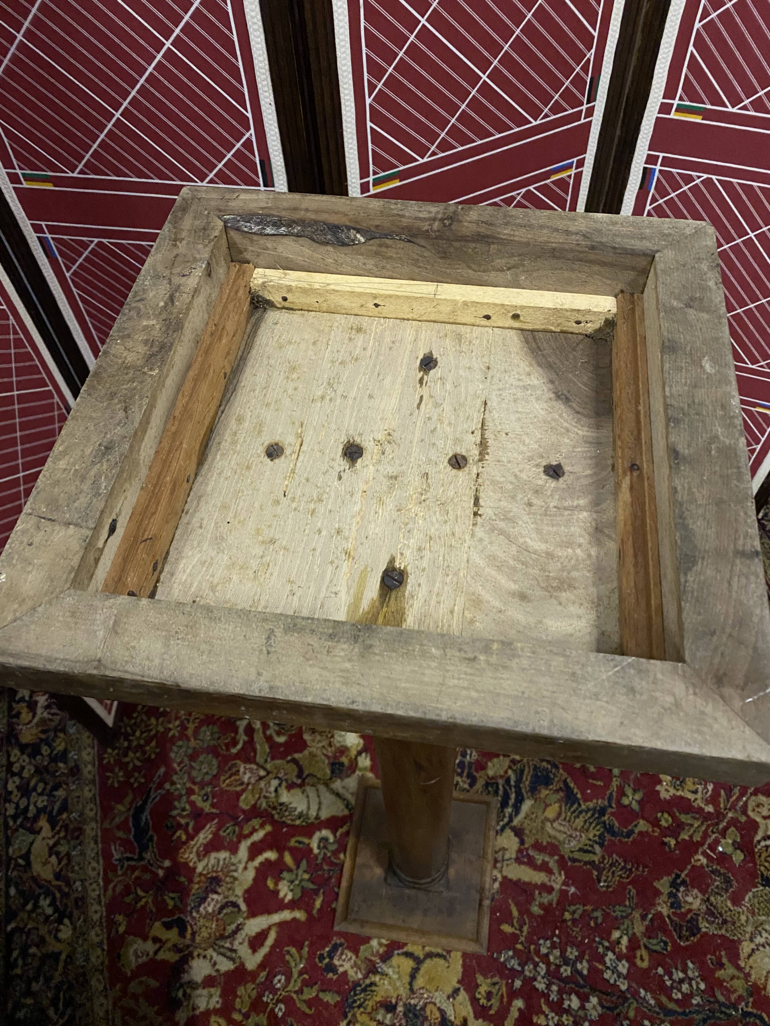 Solid wood pedestal column harness