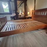 Wooden bed frame and slatted base HABITAT 140*190