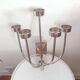 5-branched vintage candle holder wall light, Klein model for Habitat