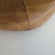 Brutalist mirror in solid oak, hand carved, Belgium 1970