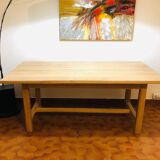 Solid oak farmhouse table