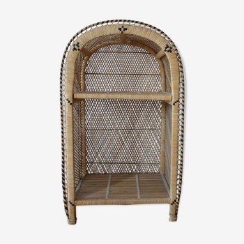 Vintage Emmanuelle rattan shelf