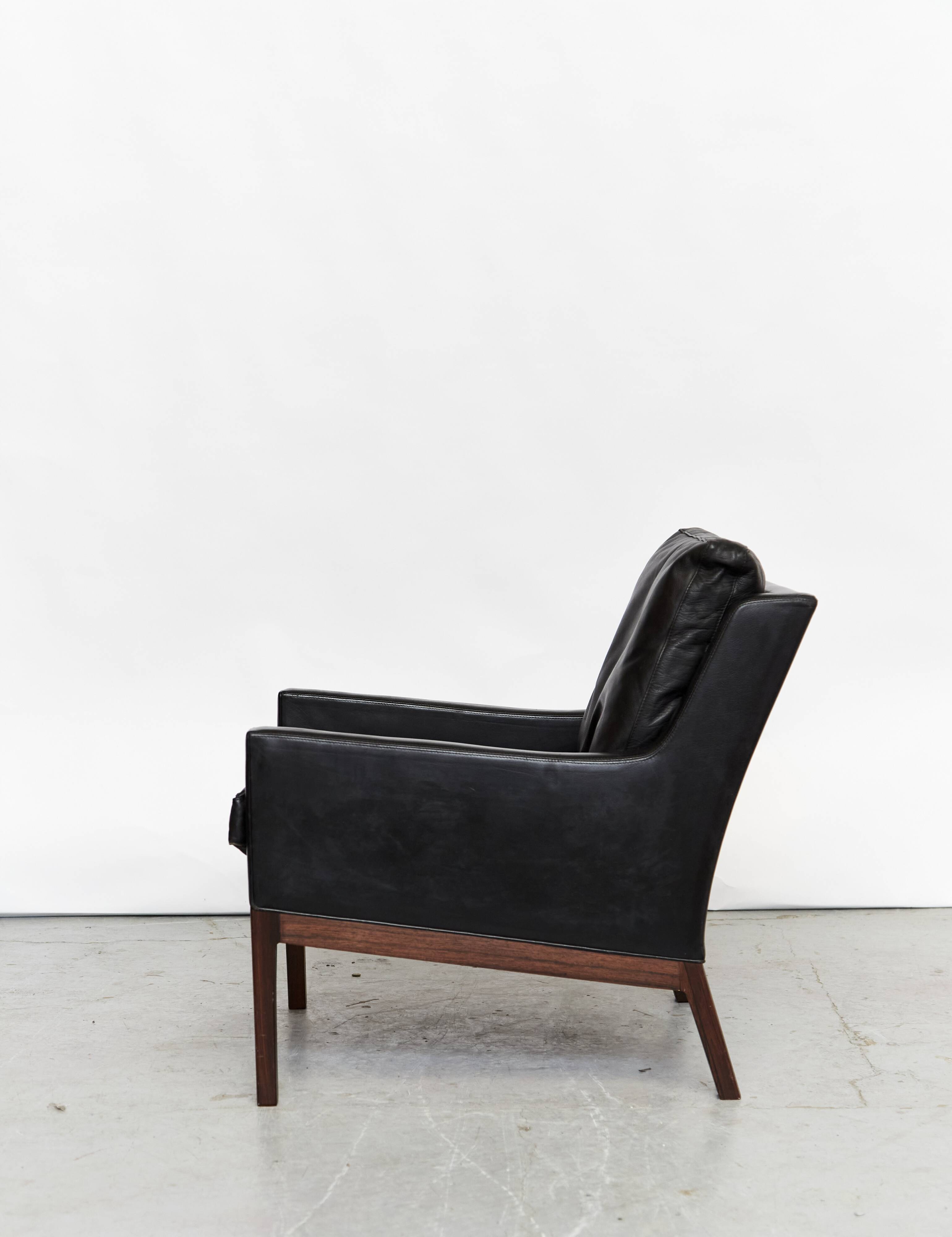 Pair of Kai Lyngfeldt Larsen armchairs model n°39 for Søren Willadsen