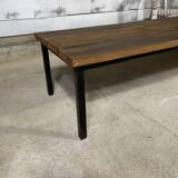 Coffee table in steel and wood