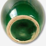 Green ceramic vase deco grape cluster