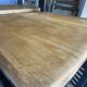 2 wooden bar stools