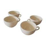 Ensemble de 4 tasses en faïence Lunéville